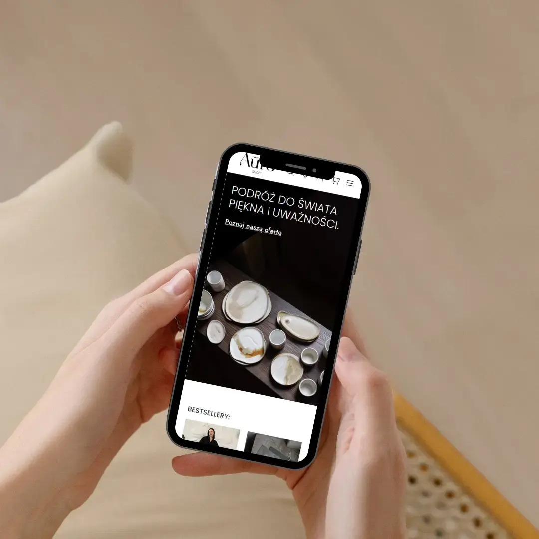 Oprawa graficzna i przygotowanie sklepu AURO STUDIO