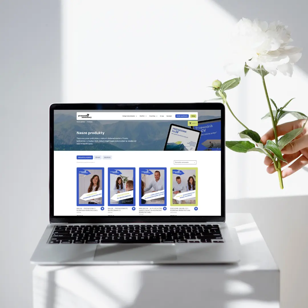 Mockupy redesignu strony i sklepu